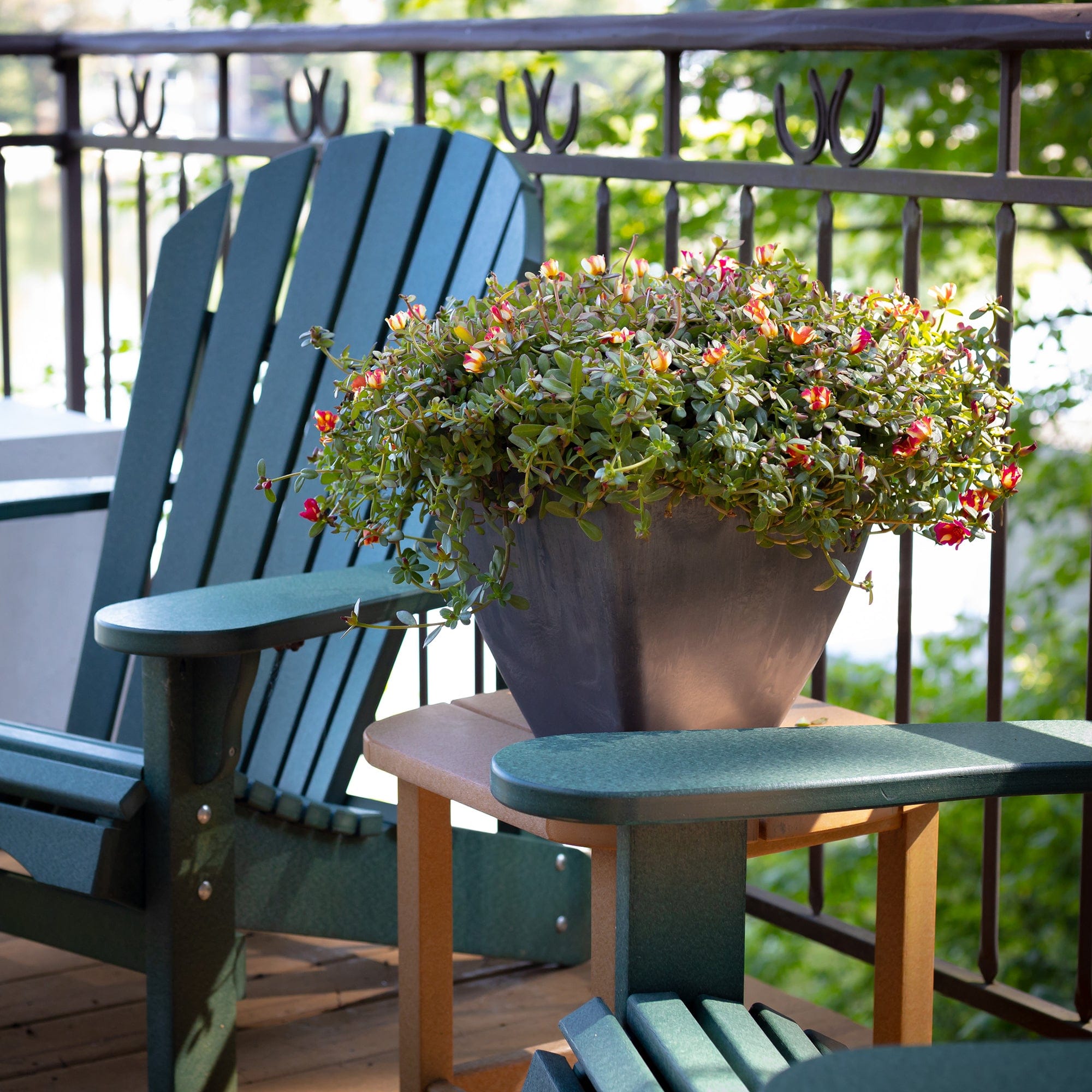 12" Square Garden Planter Graphite alt 0