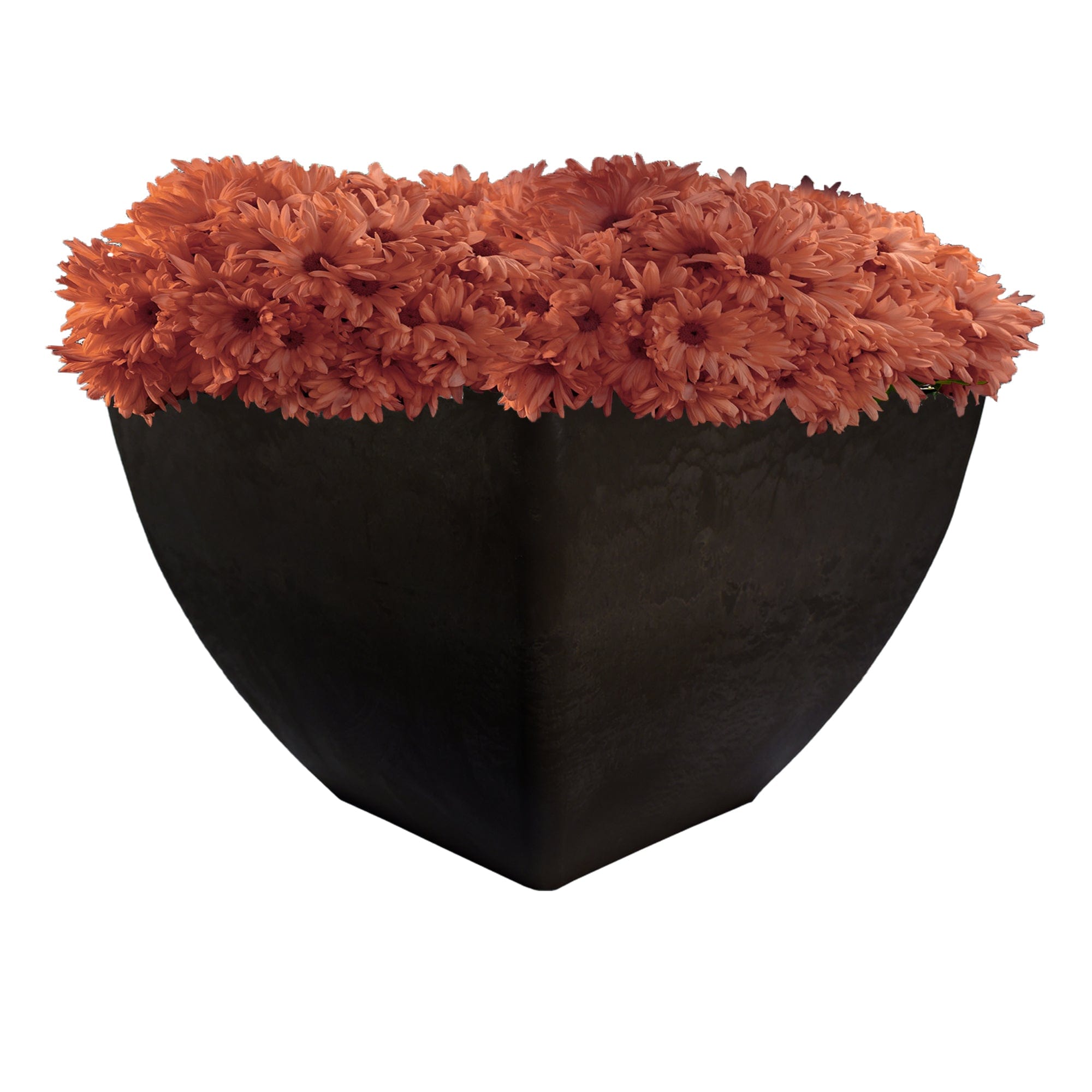 20" Square Garden Planter Graphite alt 0