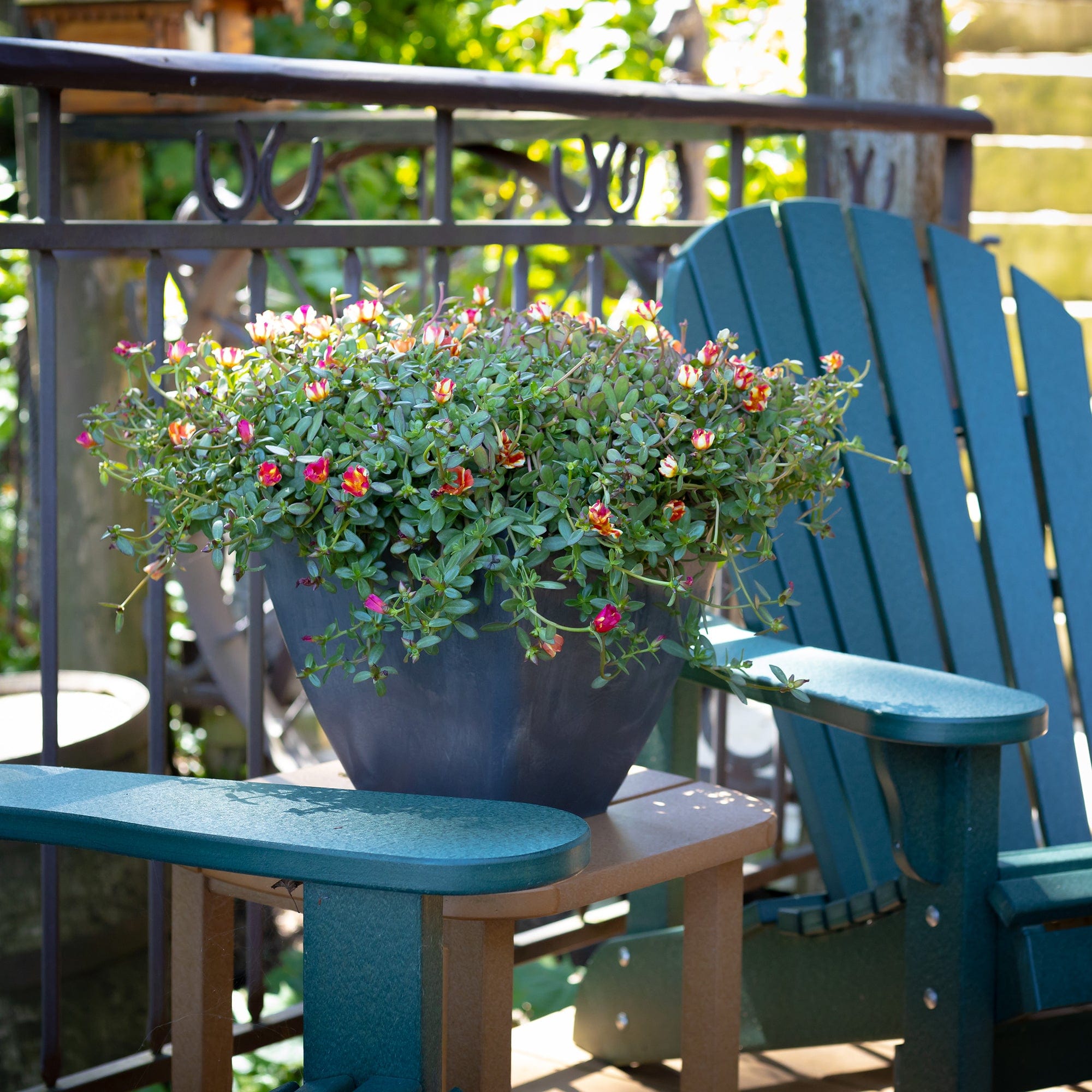 20" Square Garden Planter Graphite alt 0