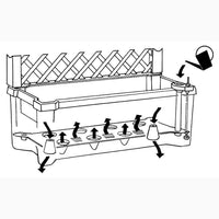 Calypso Planter Trellis Green alt 0