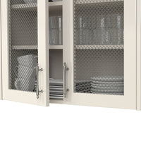 .5" Round Single Diamond Decorative Grille - Antique Pewter, 18" W x 48" L Sheet alt 5