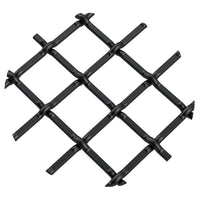 .5" Round Single Diamond Decorative Grille - Flat Black, 18" W x 48" L Sheet alt 5