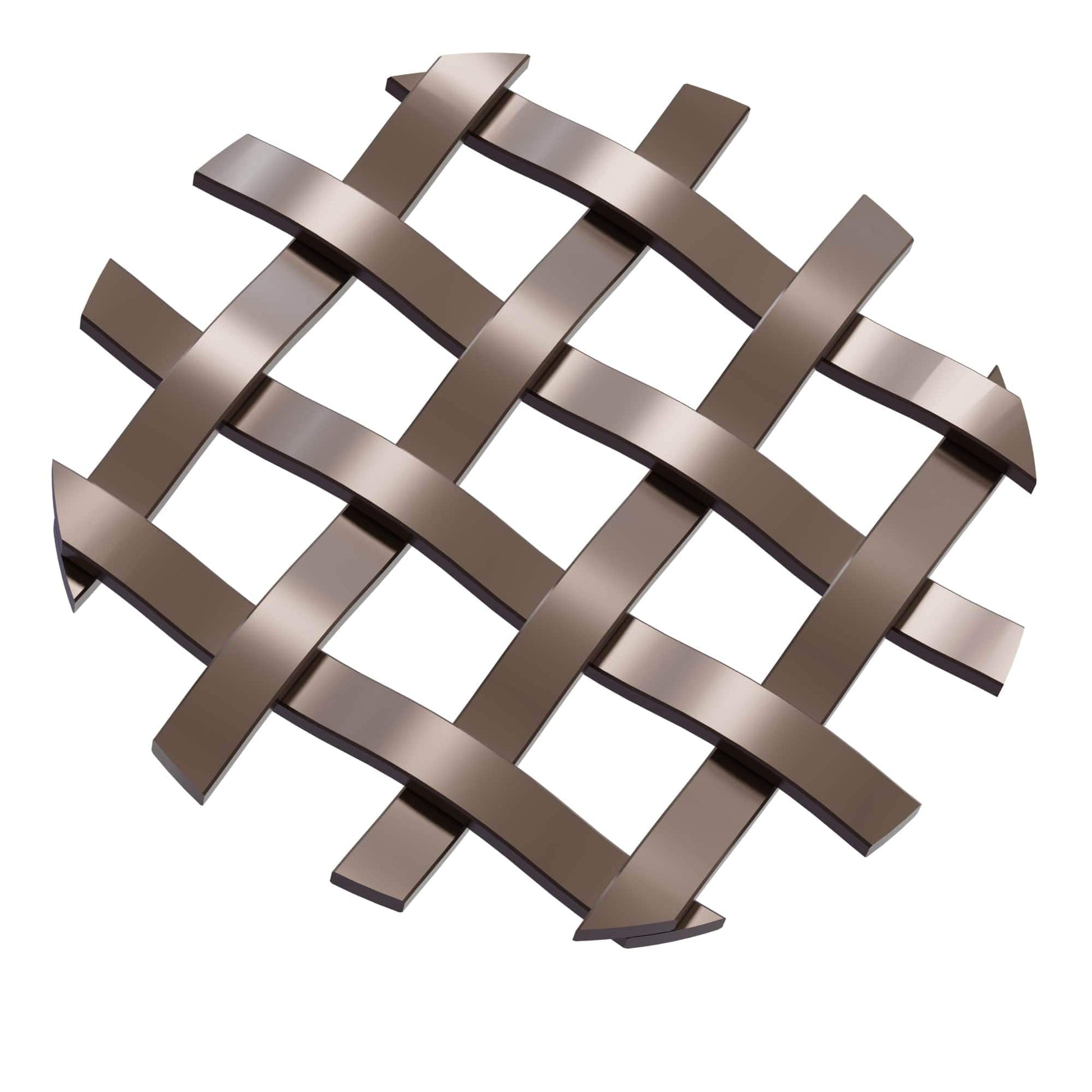 .375'' Single Flat Diamond Decorative Grille - Antique Brass, 18''W x 48''L Sheet alt 375