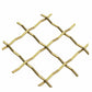 .75" Pressed Single Diamond Decorative Grille - Satin Brass, 18" W x 48" L Sheet alt 75