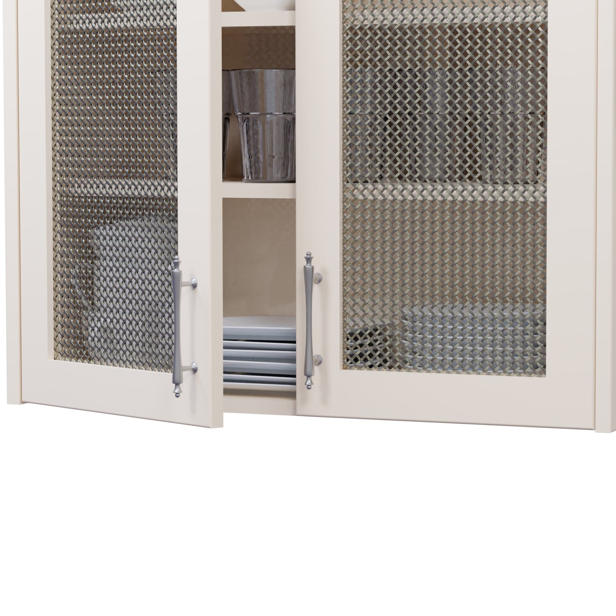 .375'' Single Flat Diamond Decorative Grille - Antique Pewter, 36''W x 24''L Sheet alt 375