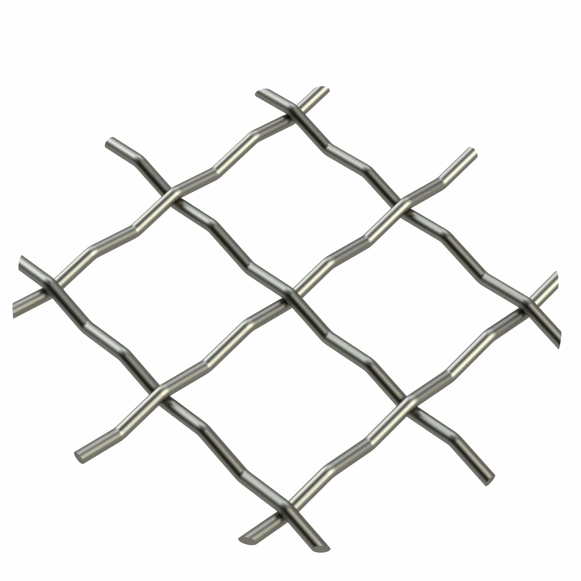 .75" Pressed Single Diamond Decorative Grille - Antique Pewter, 36" W x 24" L Sheet alt 75
