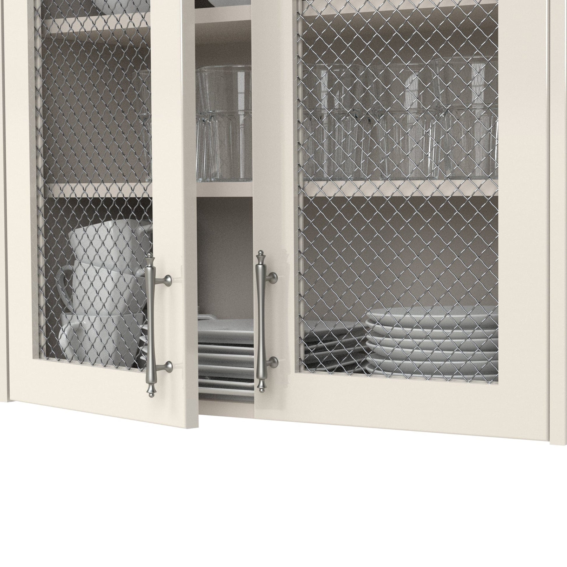 .75" Pressed Single Diamond Decorative Grille - Satin Nickel, 36" W x 24" L Sheet alt 75