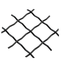 .75" Pressed Single Diamond Decorative Grille - Flat Black, 36" W x 24" L Sheet alt 75