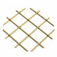 .75" Multi-Crimp Single Diamond Decorative Grille - Satin Brass, 36" W x 48" L Sheet alt 75