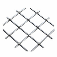 .75" Multi-Crimp Single Diamond Decorative Grille - Satin Nickel, 36" W x 48" L Sheet alt 75