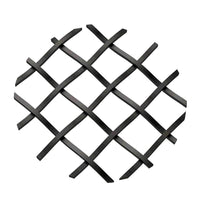 .5" Straight Flat Diamond Decorative Grille - Flat Black, 36" W x 48" L Sheet alt 5
