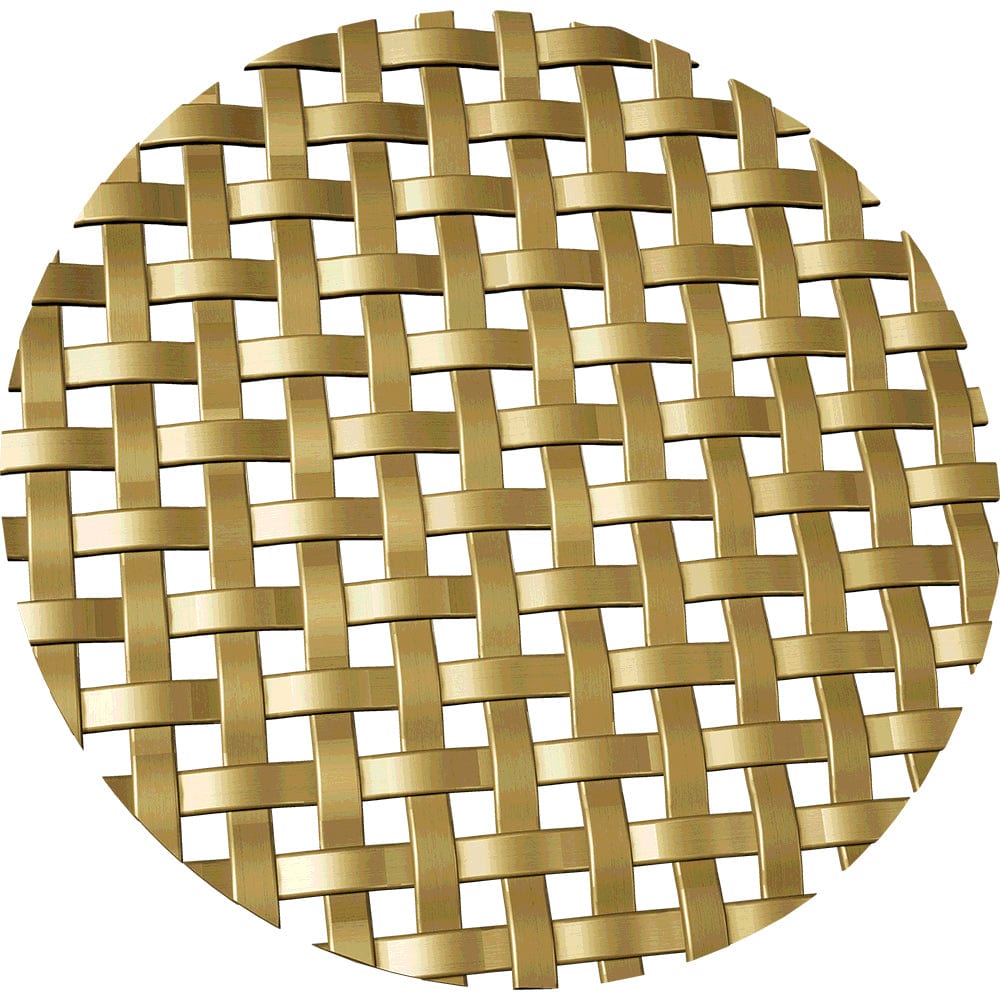 .1875" Flat Square Decorative Grille - Satin Brass, 36" W x 48" L Sheet alt 1875