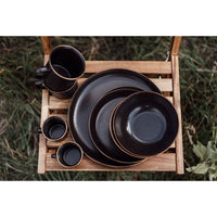 Enamel Bowl Set Charcoal Indoor/Outdoor alt 0