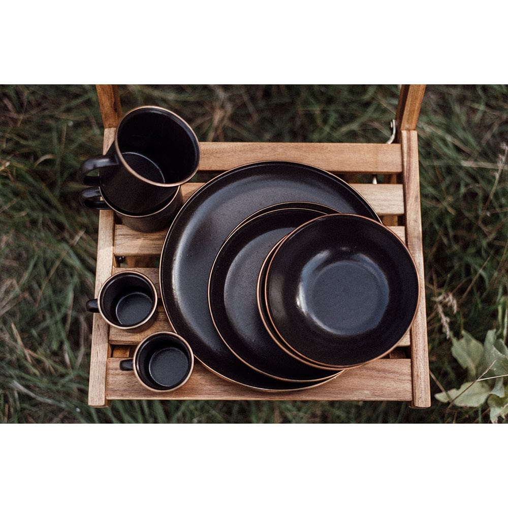 Enamel Bowl Set Charcoal Indoor/Outdoor alt 0