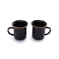 Enamel Espresso Cup Set Charcoal Indoor/Outdoor alt 0