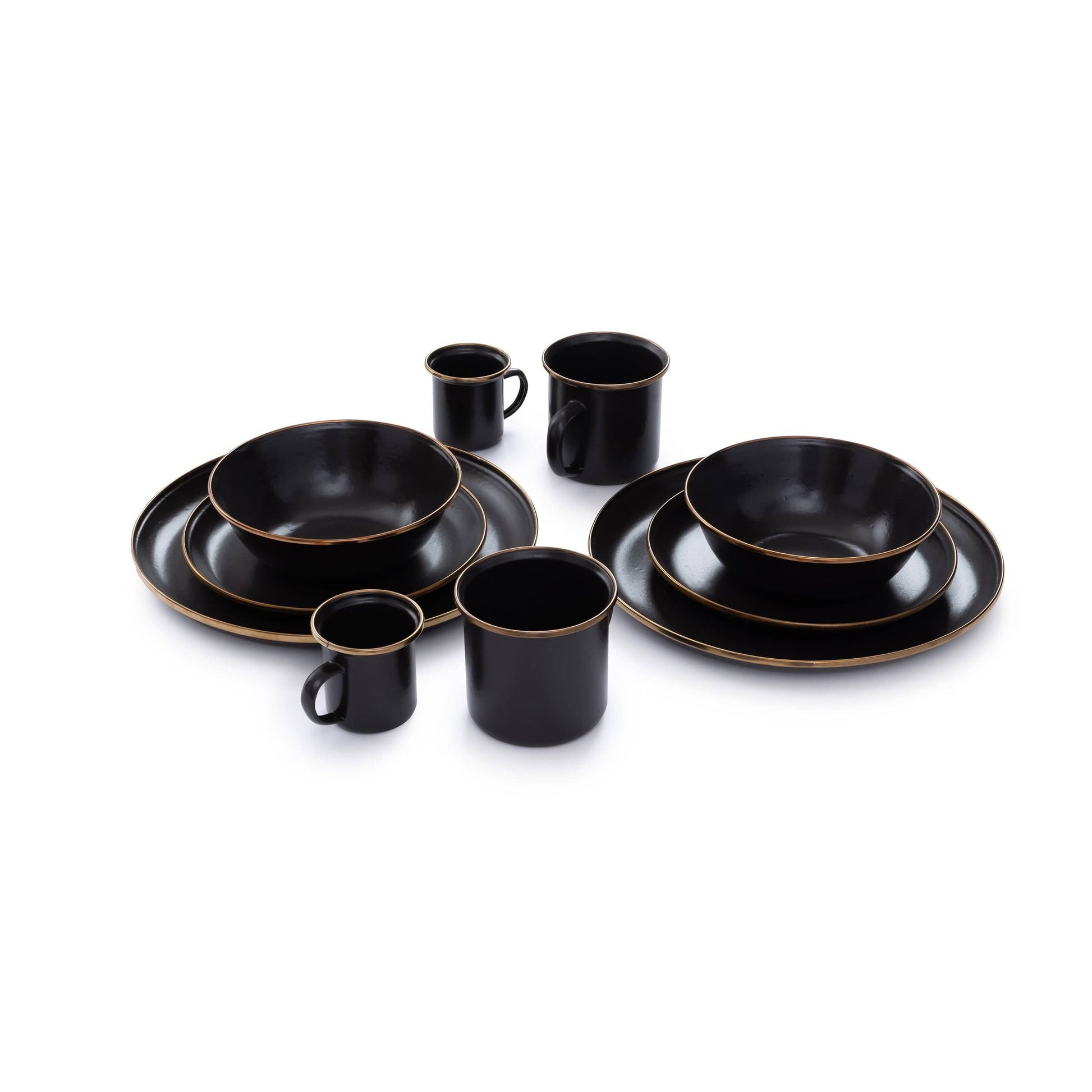 Enamel Espresso Cup Set Charcoal Indoor/Outdoor alt 0