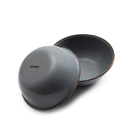Enamel Bowl Set Slate Gray Indoor/Outdoor alt 0