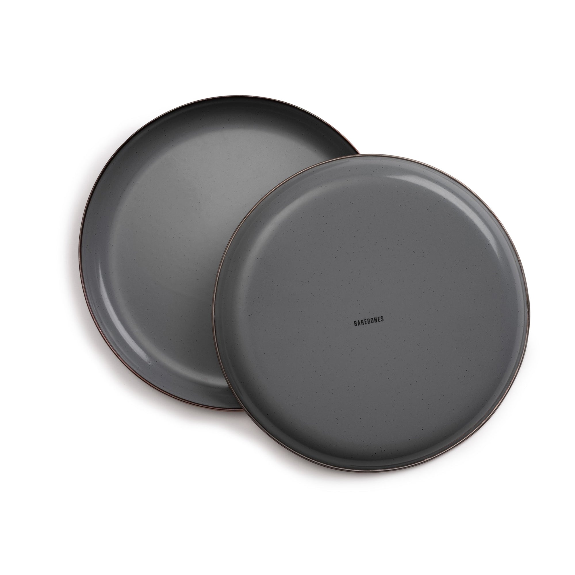 Enamel Deep Plate Set Slate Gray Indoor/Outdoor alt 0