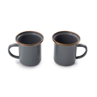 Enamel Espresso Cup Set Slate Gray Indoor/Outdoor alt 0