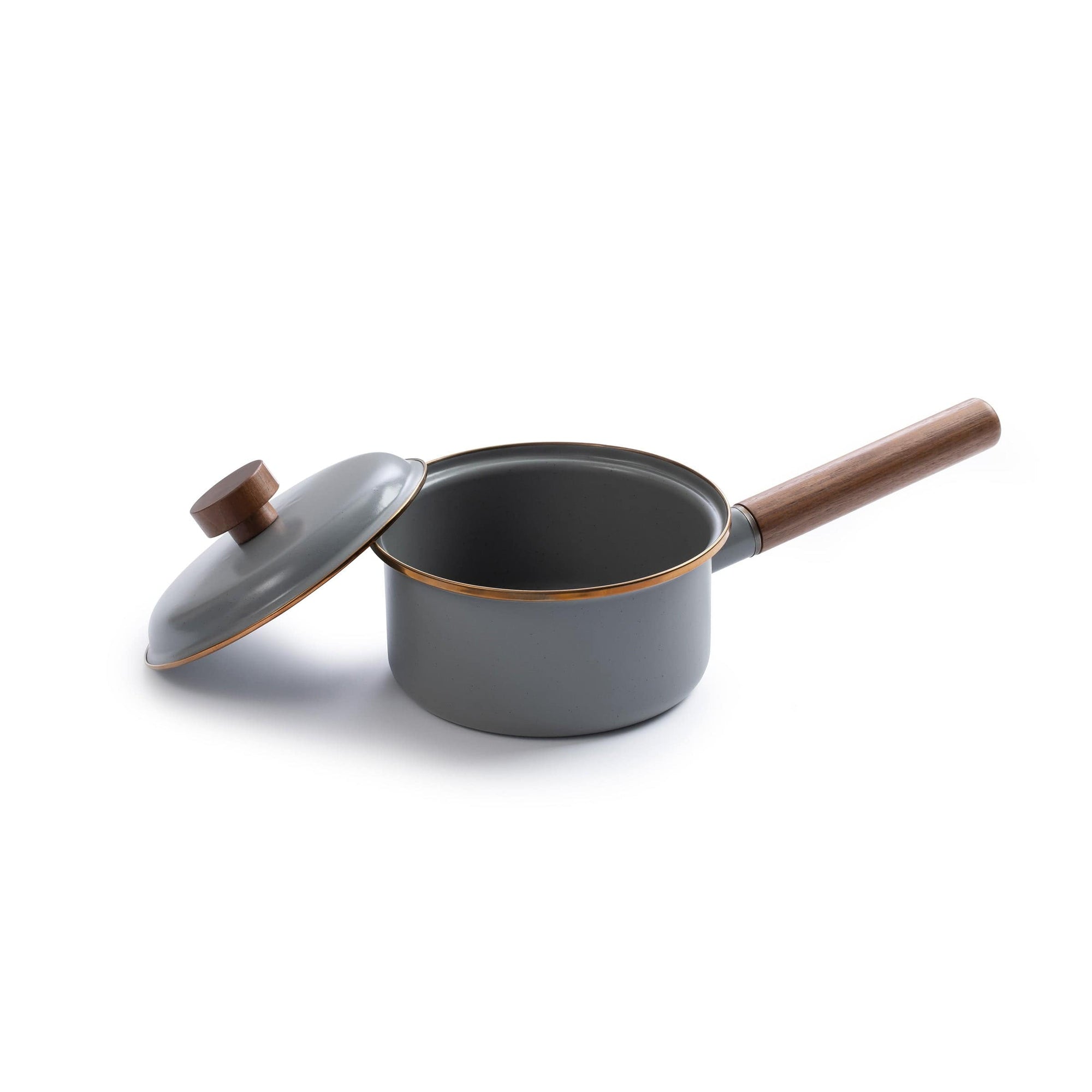Enamel Saucepan Slate Gray Indoor/Outdoor alt 0