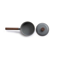 Enamel Saucepan Slate Gray Indoor/Outdoor alt 0