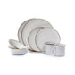 Enamel Deep Plate Set Eggshell Indoor/Outdoor alt 0