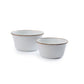 Enamel Mixing Bowl Set Eggshell Indoor/Outdoor alt 0