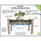 Self-Watering Elevated Cedar Planter 23” x 49” x 30"H alt 0