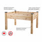 Elevated Cedar Planter 34" X 49" X 30"H alt 0