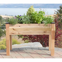 Elevated Cedar Planter 34" X 49" X 30"H alt 0