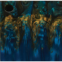 Poly Resin Knife Scales - 15/64" x 2" x 7" - Peacock - Pair alt 0