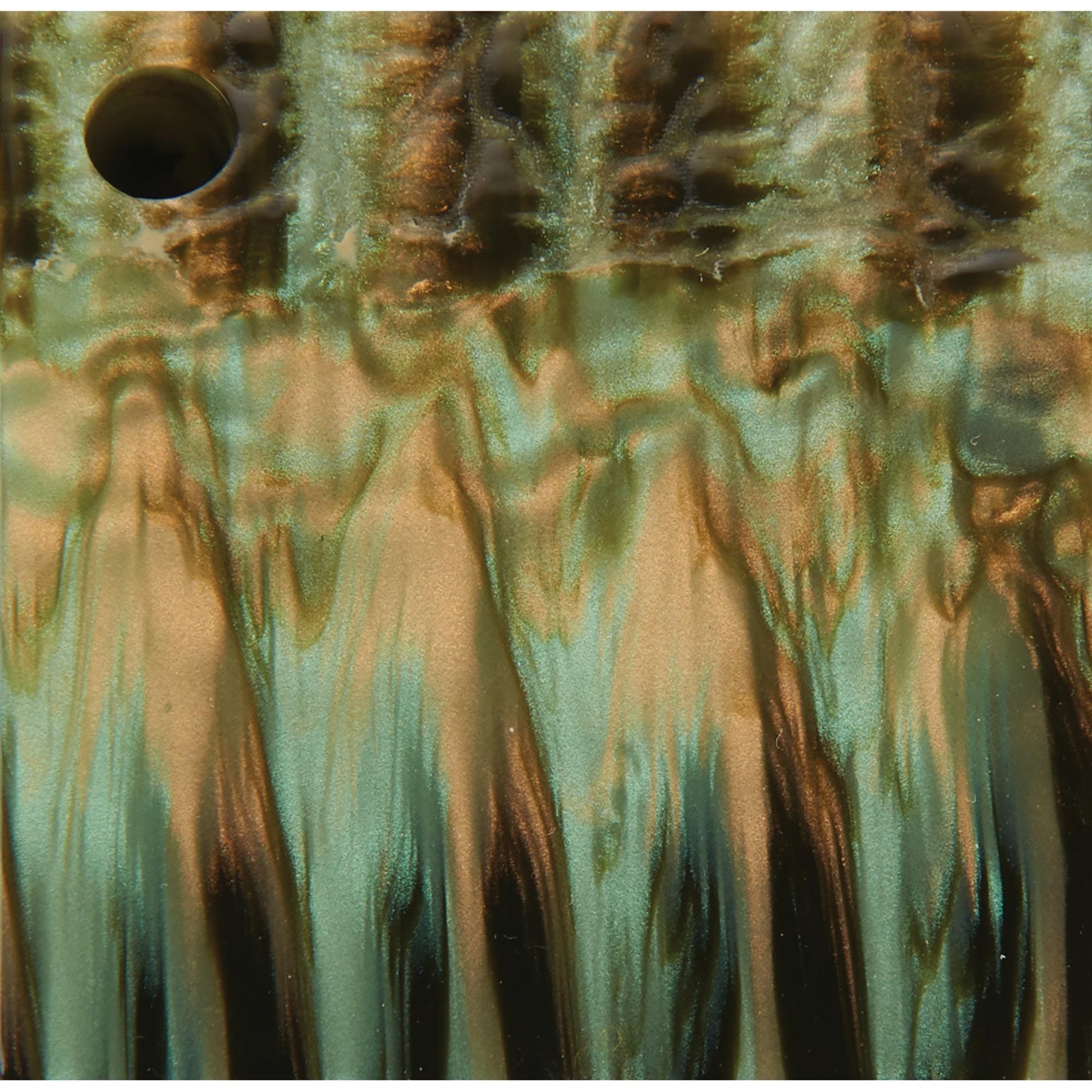 Poly Resin Knife Scales - 3/8" x 2" x 7" - Green Tortoise - Pair alt 0