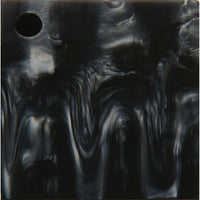 Poly Resin Knife Scales - 15/64" x 2" x 7" - Liquid Silver - Pair alt 0