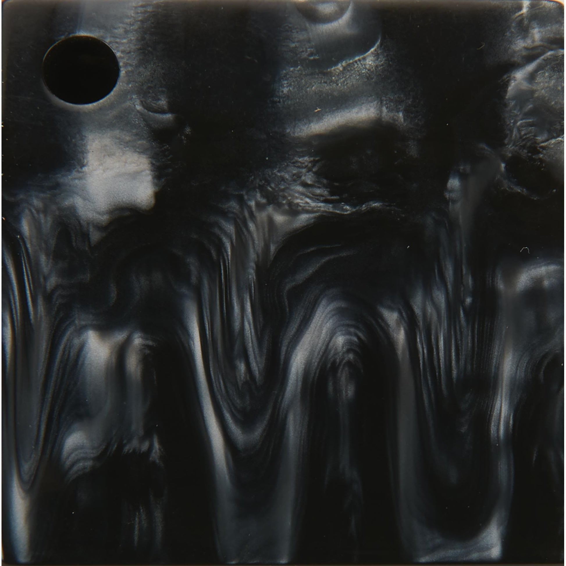 Poly Resin Knife Scales - 3/8" x 2" x 7" - Liquid Silver - Pair alt 0