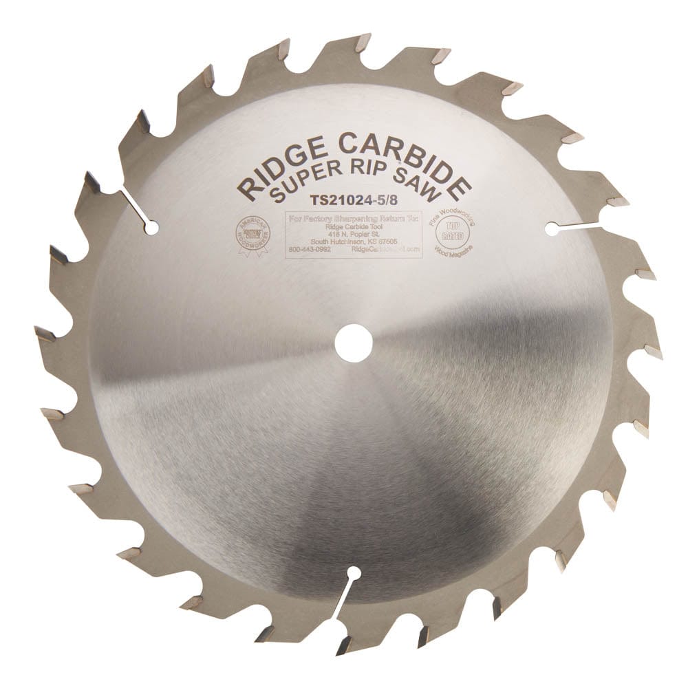 Heavy Duty TS2000 Super Rip Saw Blade - 10" x 5/8" Bore x 24T - STR - Full Kerf