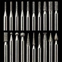 Diamond Dust Carving Burr Set - 3/32" Shank - 20 Pack alt 0