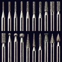 Diamond Dust Carving Burr Set - 1/8" Shank - 20 Pack alt 0