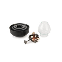 Nautical-Style Oil Lamp Kit - Painted Black/Black Chrome