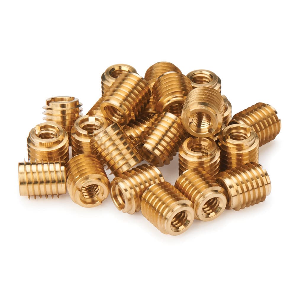 E-Z Knife 1/4-20 Brass Threaded Insert - 25 Piece