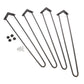 2-Wire Hairpin Leg - 28" - Black - 4 Piece