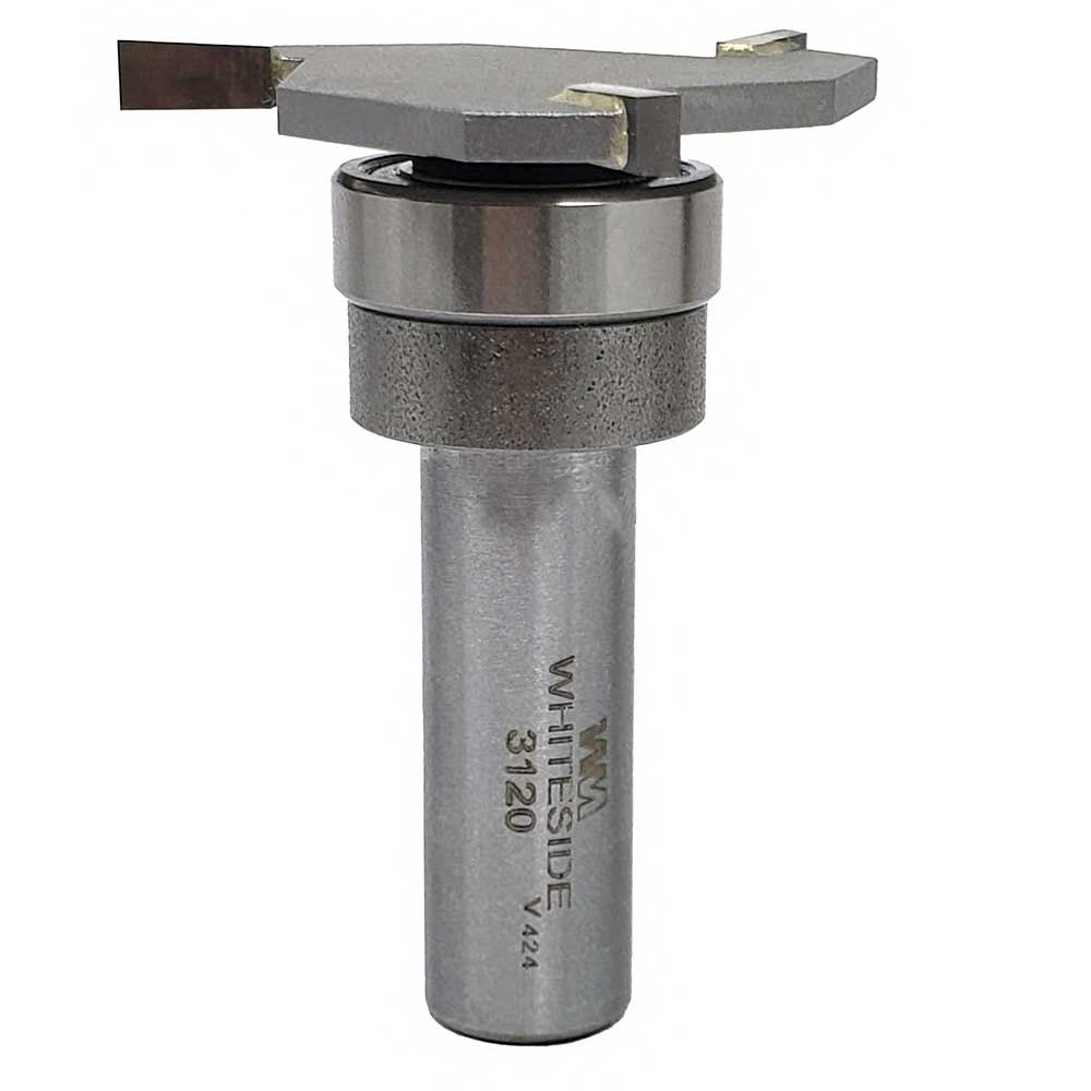 Slot and Undercut Bit with B13 Bearing 1/4Kerf, 1/2D - 1/4" alt 0