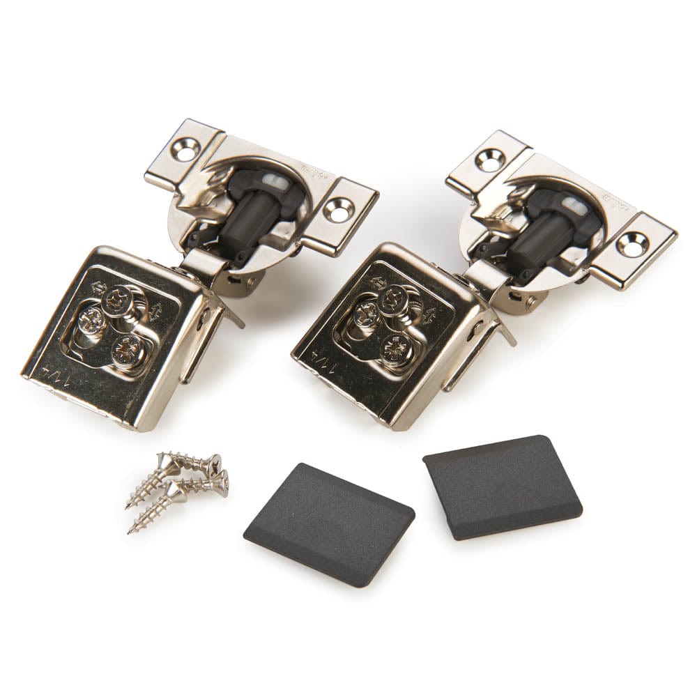 Premium Compact Clip - 1-1/4" Overlay Face Frame Hinge with Blumotion - Pair
