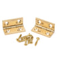 Brass Box Hinge - Pair