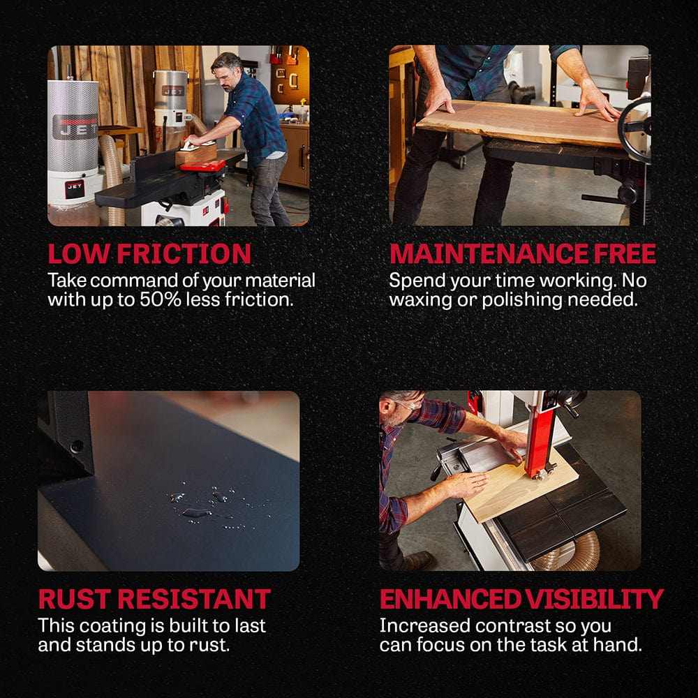 Jet Black 8" Helical Head Jointer 2HP, 1PH, 230V (JWJ-8HH-BLK)