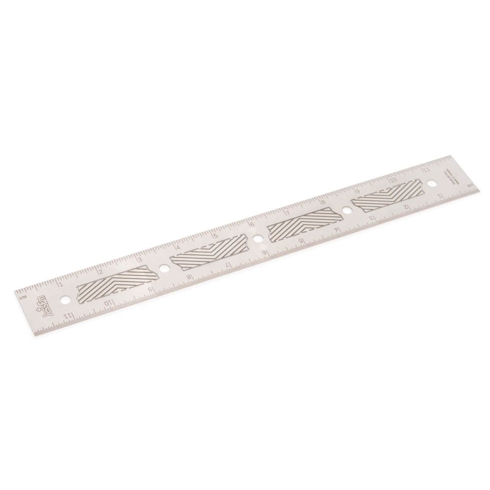 12" Stainless Steel Precision Ruler - Imperial
