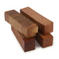 Australian Burl Wood Blanks - 1-1/2" x 1-1/2" x 6" - 4 Pack
