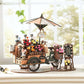 Blossom Cart 3D Wooden Puzzle Model Kit