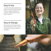 Sanding Detailer Replacement Belts - 240 Grit - 1/4" - 10 Pack