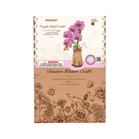 Purple Moth Orchid 3D Wooden Flower Model Kit