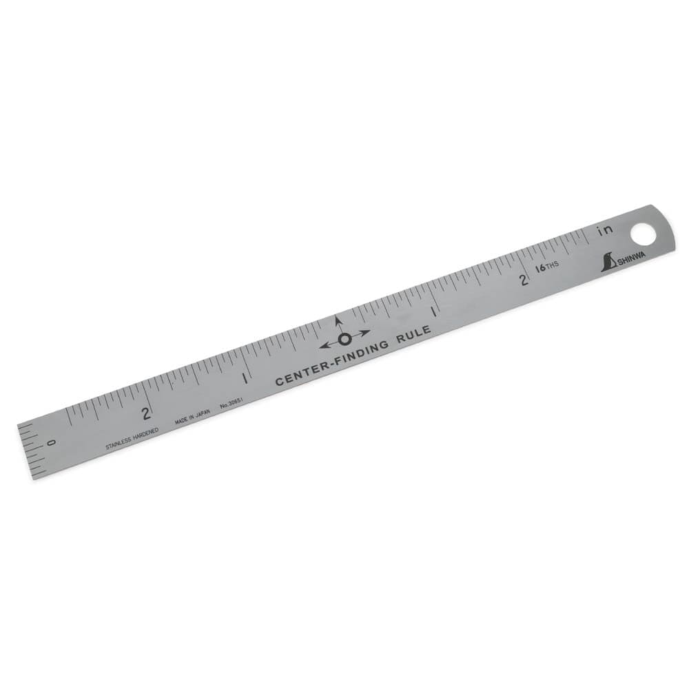 Center Finding Rule - Stainless Steel - 6"